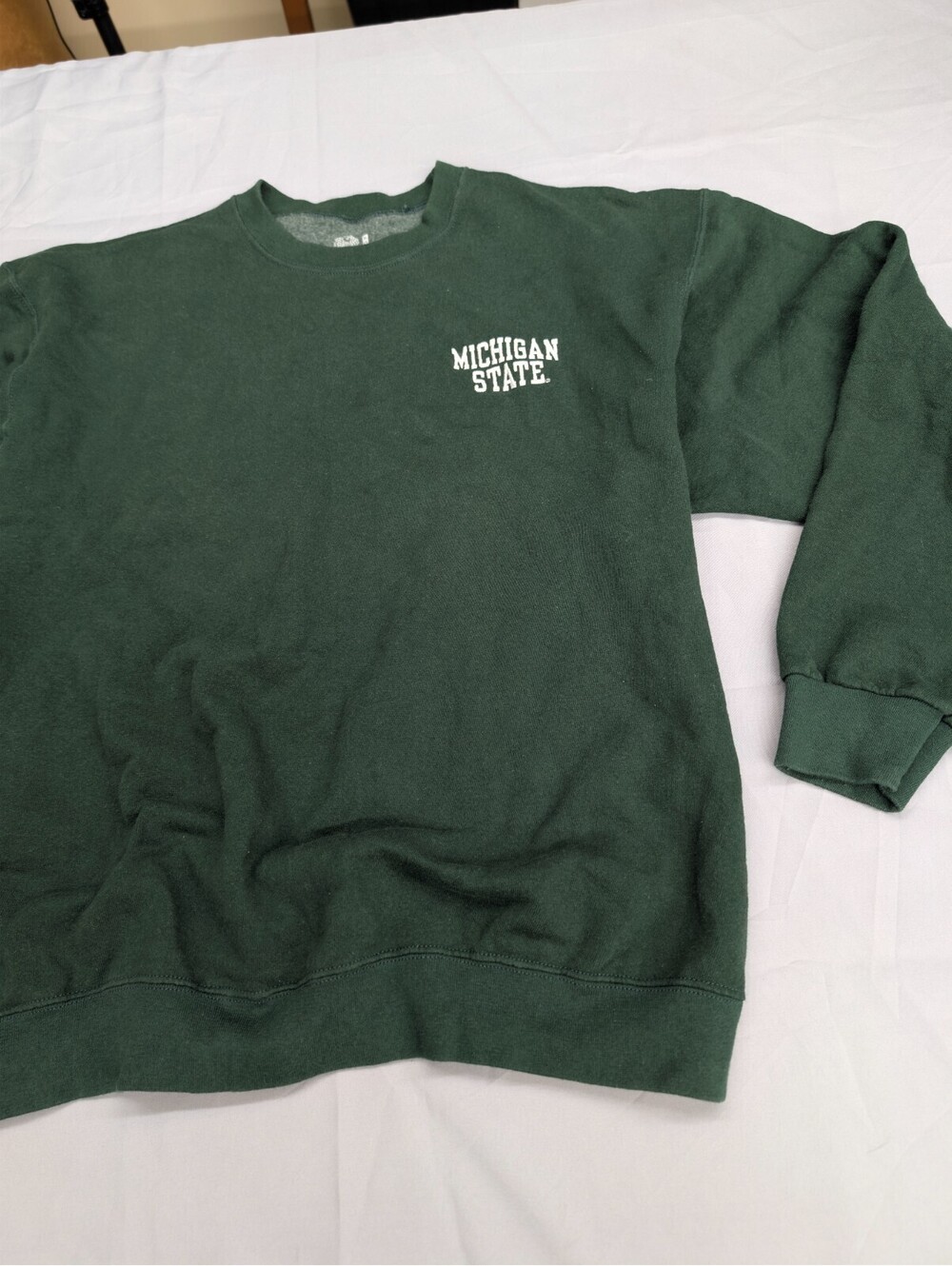 Michigan State Fruit of the Loom Sweatshirt XL Green Vintage